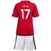 Maglia ufficiale Manchester United Fred 17 Casa 2023-24 per Bambino